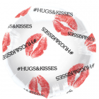 Folieballon Hugs & Kisses - 45cm