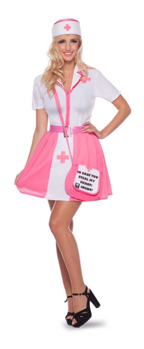 Verpleegster Pakje Roze 4-delig |