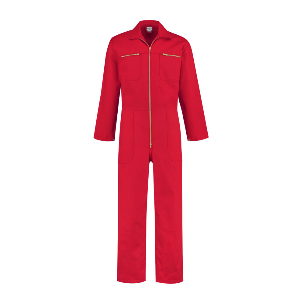 Kinderoverall met Rits - Rood afbeelding