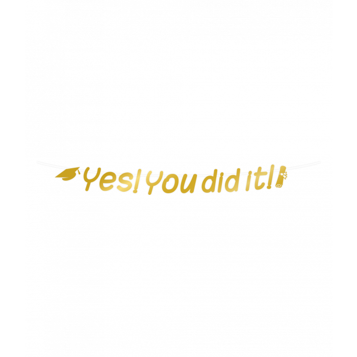 Letterbanner You Did It afbeelding