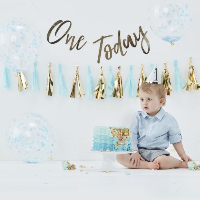 Cake Smash One - Blauw afbeelding