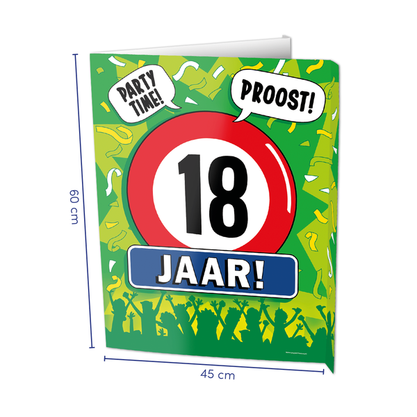 Window Sign - 18 Jaar