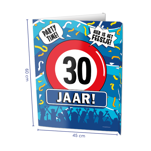 Window Sign - 30 Jaar afbeelding
