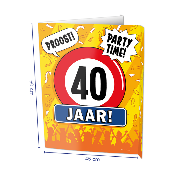 Window Sign - 40 Jaar afbeelding