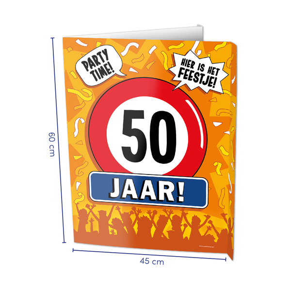 Window Sign - 50 Jaar