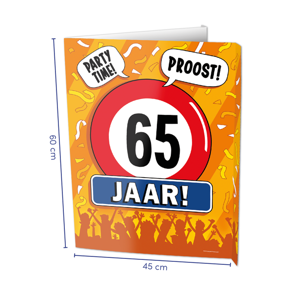 Window Sign - 65 Jaar