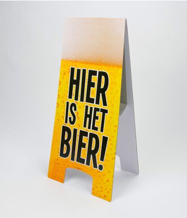 Warning Sign - Hier is het Bier afbeelding