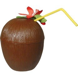 Hawaii Kokosnoot Cup met Bloem