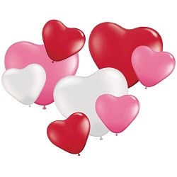 Hartvormige Ballonnen Set - 8 stuks