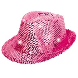 Roze Hoed met LED