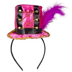 Tiara met Roze Circus Hoedje