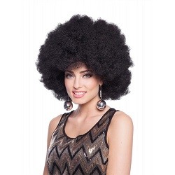 Zwarte Afro Pruik XL