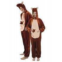 Kangoeroe Onesie Pluche Volwassenen
