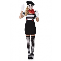 Mime Pantomimespeler Kostuum Dames