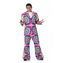 Hippie Tie Dye Kostuum Heren